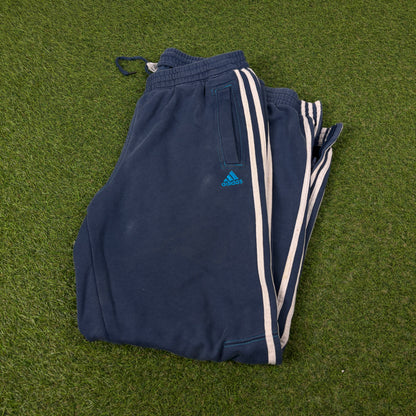00s Adidas Cotton Joggers Blue XL