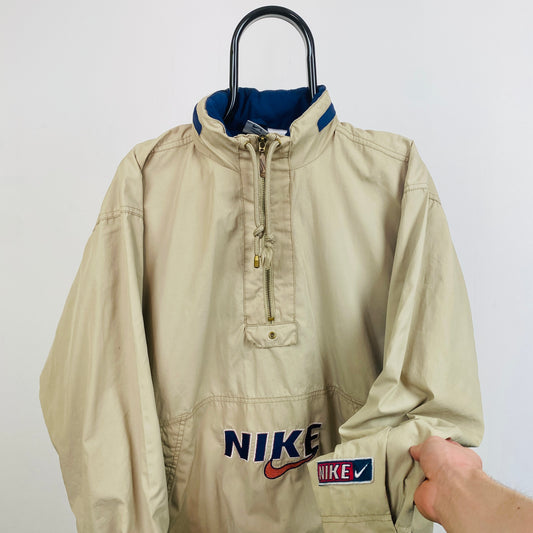 90s Nike Windbreaker Jacket Brown Small