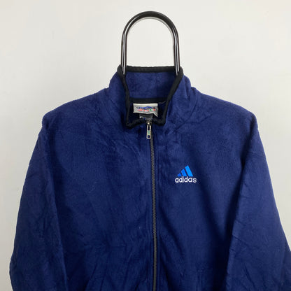 90s Adidas Fleece Sweatshirt Blue XL