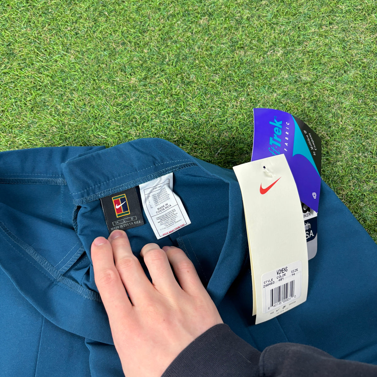 90s Nike Challenge Court Tennis Skirt Blue Large
