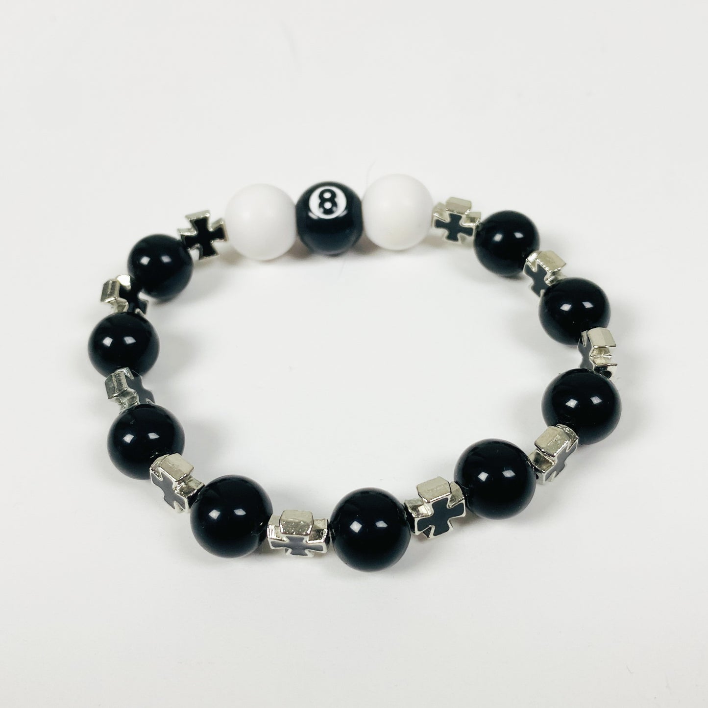 Antique Cross Bracelet Necklace Chain Black