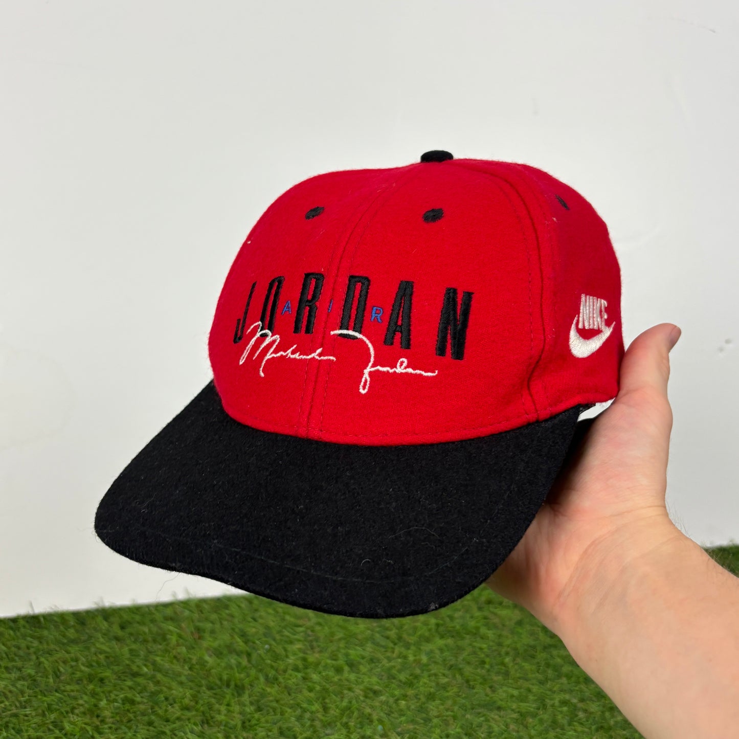 90s Nike Air Jordan Wool Hat Red