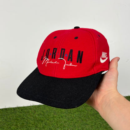 90s Nike Air Jordan Wool Hat Red