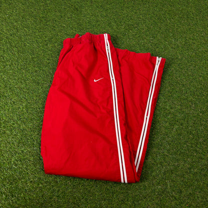 00s Nike Piping Joggers Red Small
