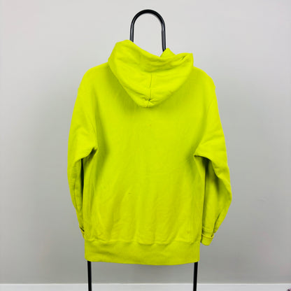 90s Champion Heavyweight Hoodie Lime Green XL