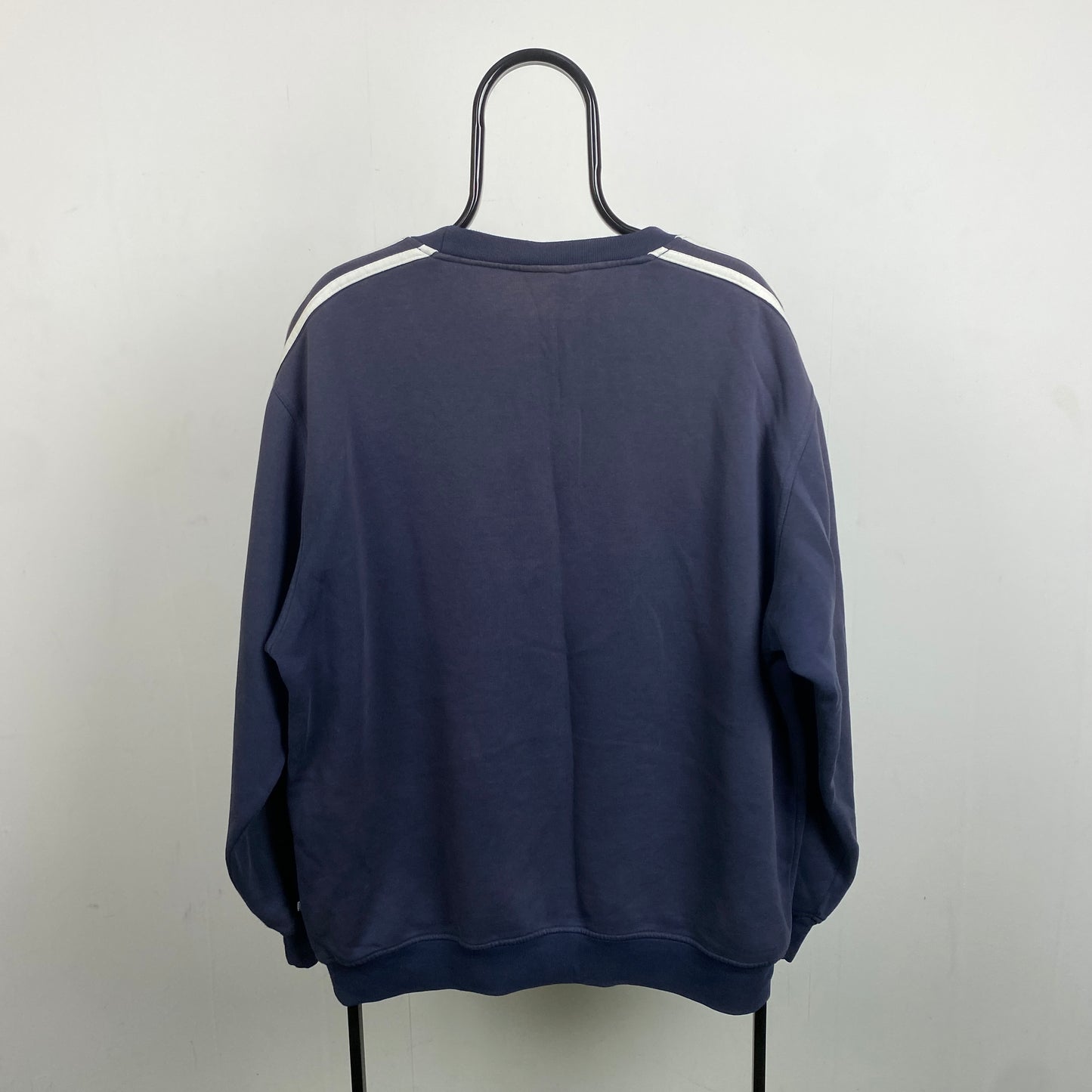 90s Adidas Sweatshirt Blue Large