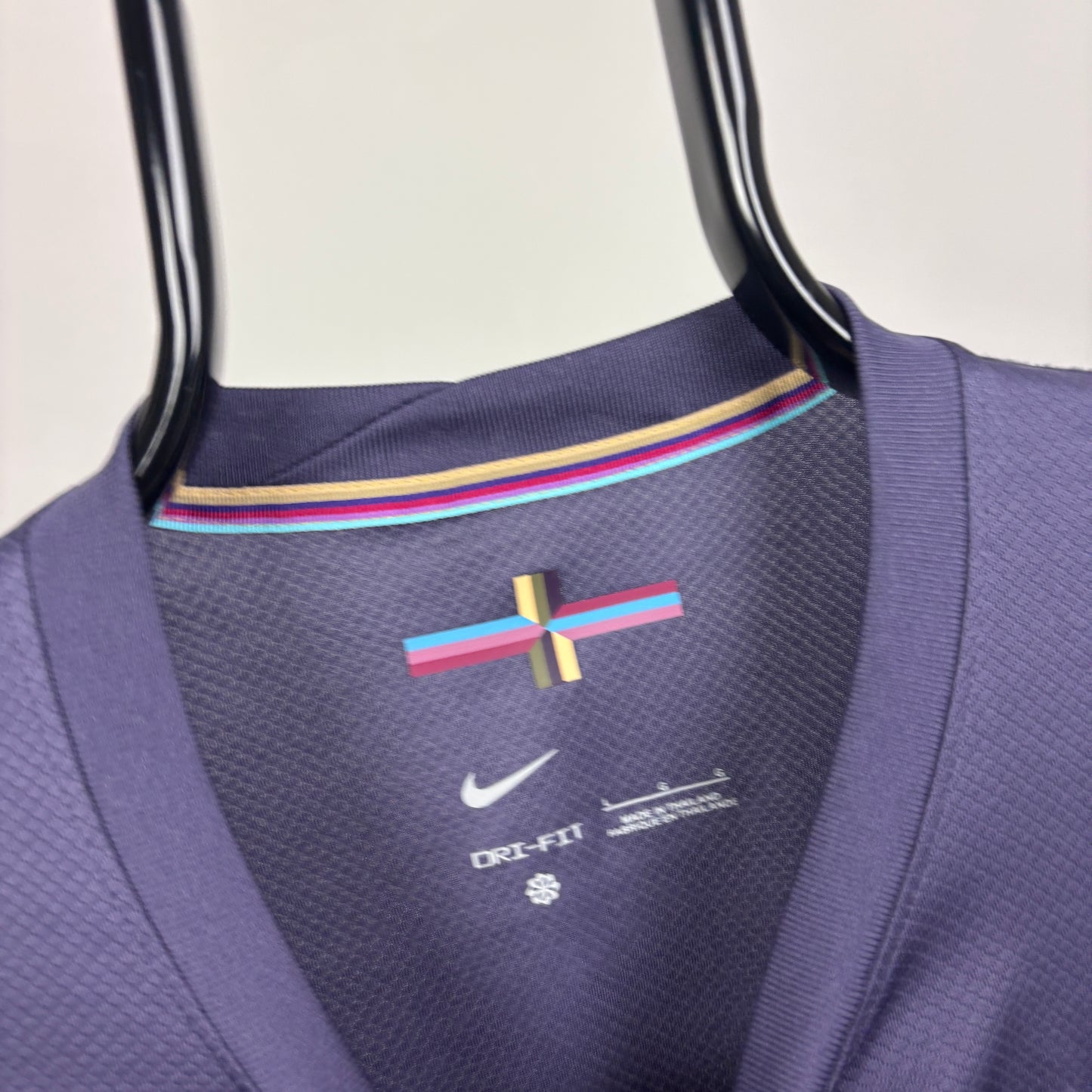 00s Nike England Football Shirt T-Shirt Blue Large