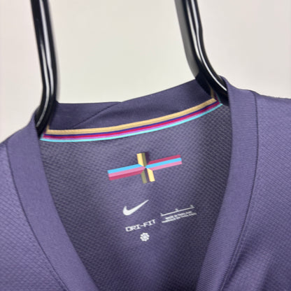 00s Nike England Football Shirt T-Shirt Blue Large