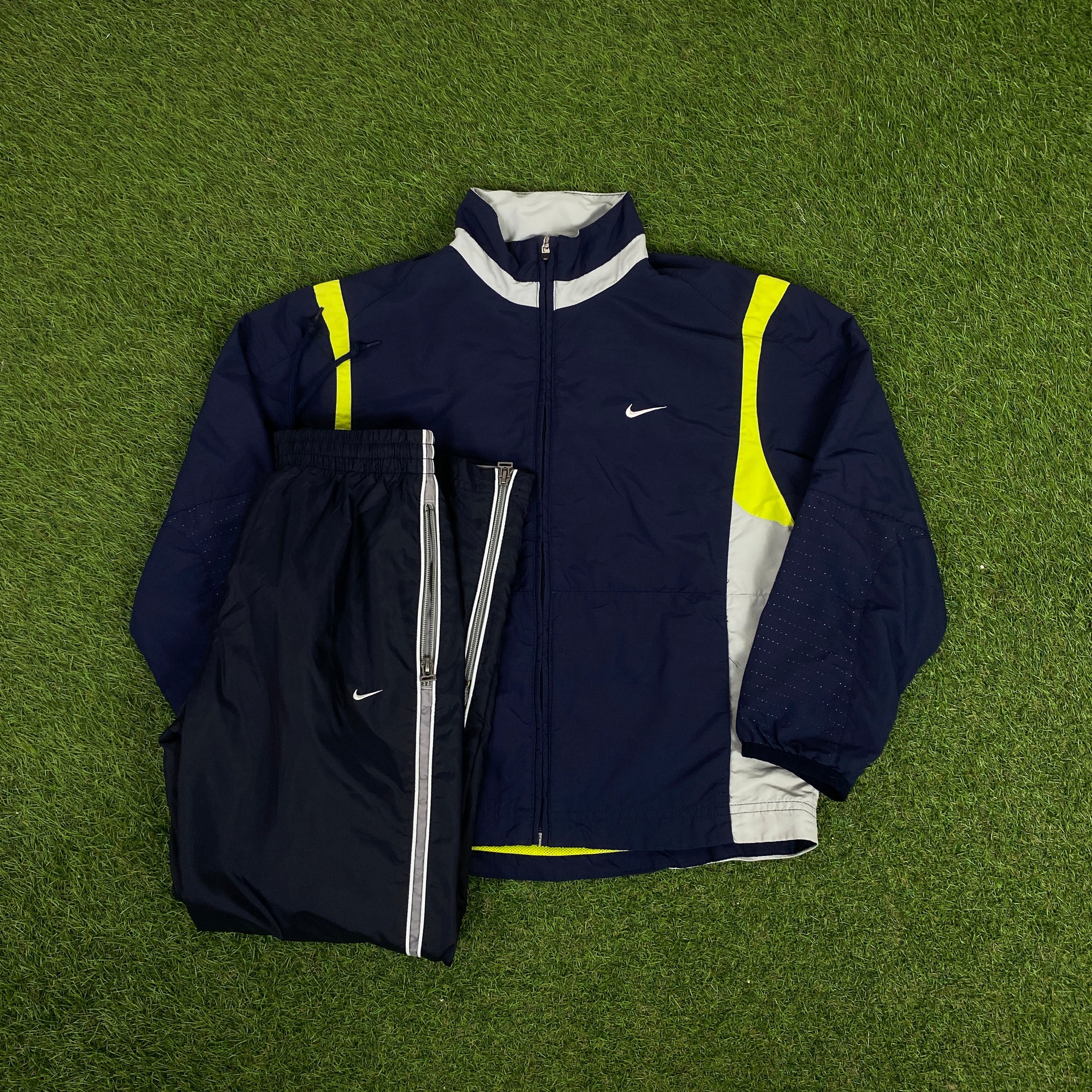 00s Nike Tracksuit Jacket + Joggers Set Blue XS – Clout Closet