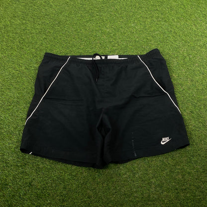 00s Nike Piping Shorts Black Medium