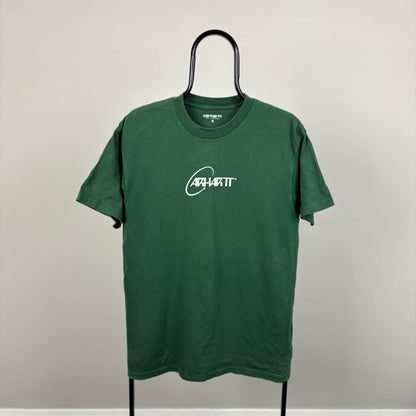 00s Carhartt Orbit T-Shirt Green Small
