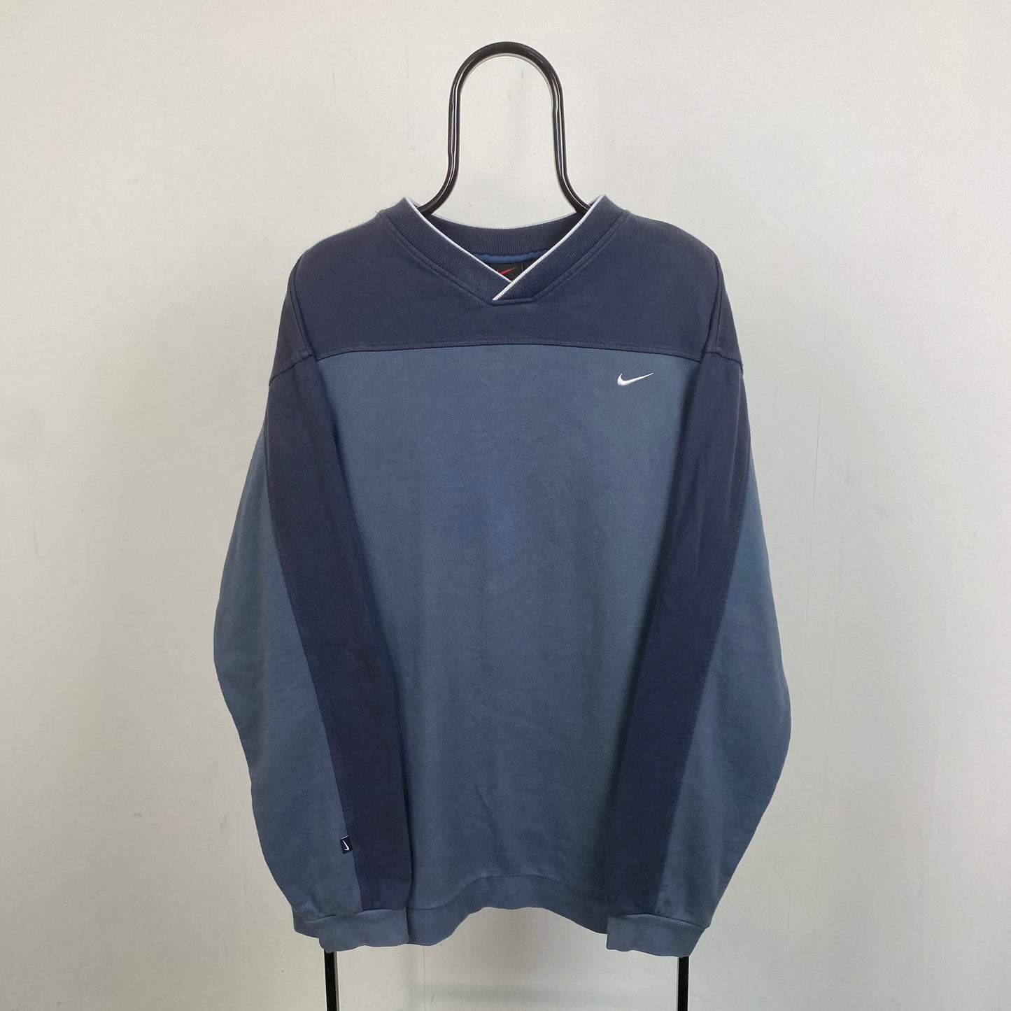 90s Nike Sweatshirt Blue XXL