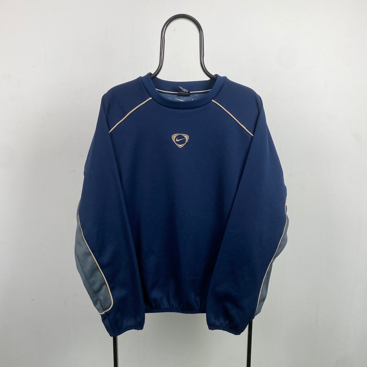 00s Nike Center Swoosh Sweatshirt Blue XL