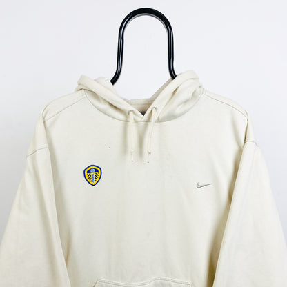90s Nike Leeds United Hoodie Brown Large