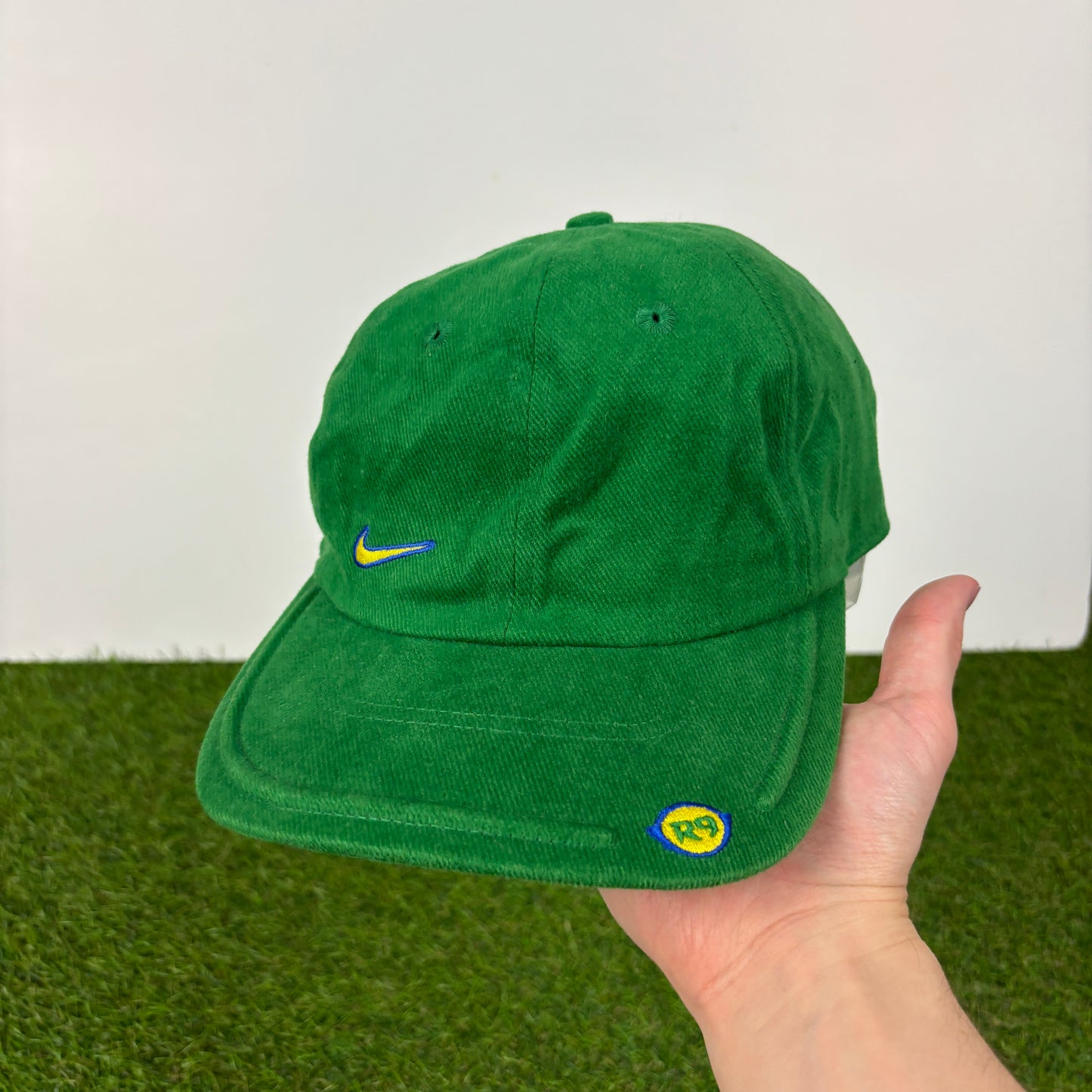 90s Nike Brazil Ronaldo Hat Green