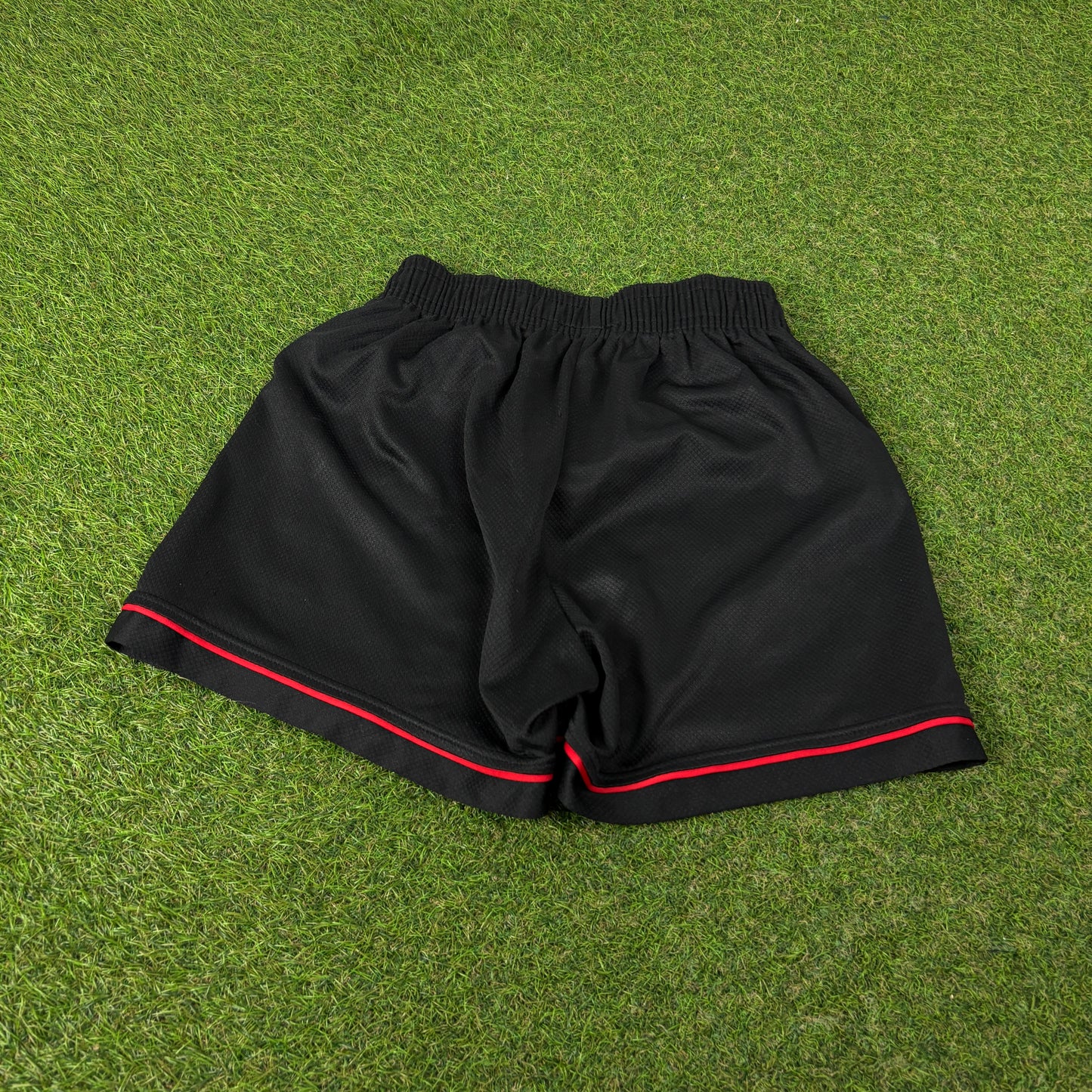 90s Reebok Liverpool Football Shorts Black Small