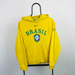 00s Nike Brazil Hoodie Yellow Small