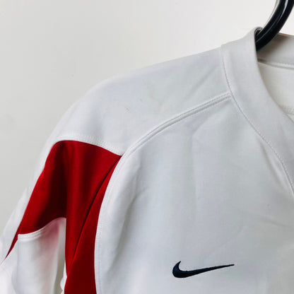 00s Nike England Rugby Shirt T-Shirt White Small