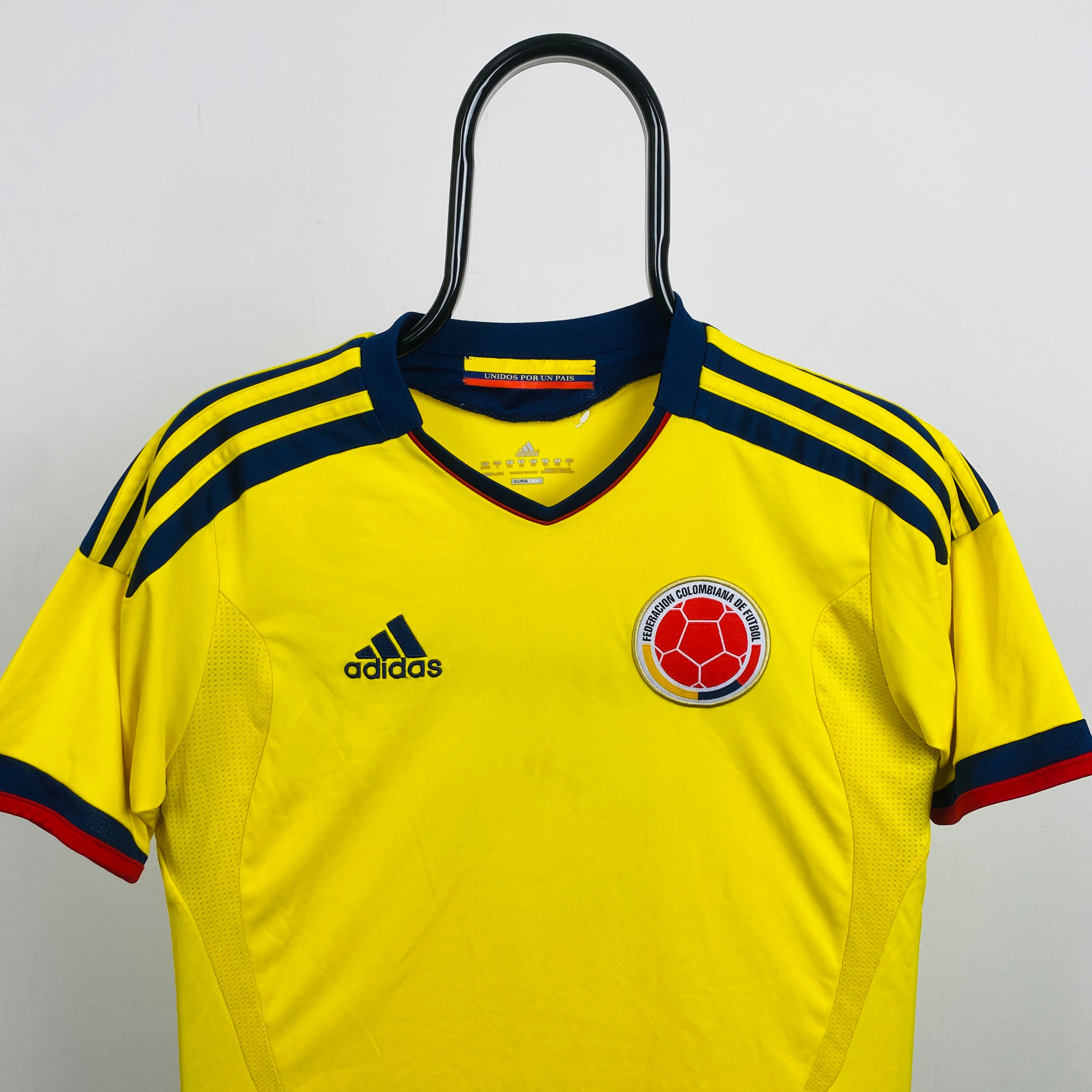 00s Adidas Colombia Football Shirt T-Shirt Yellow Large