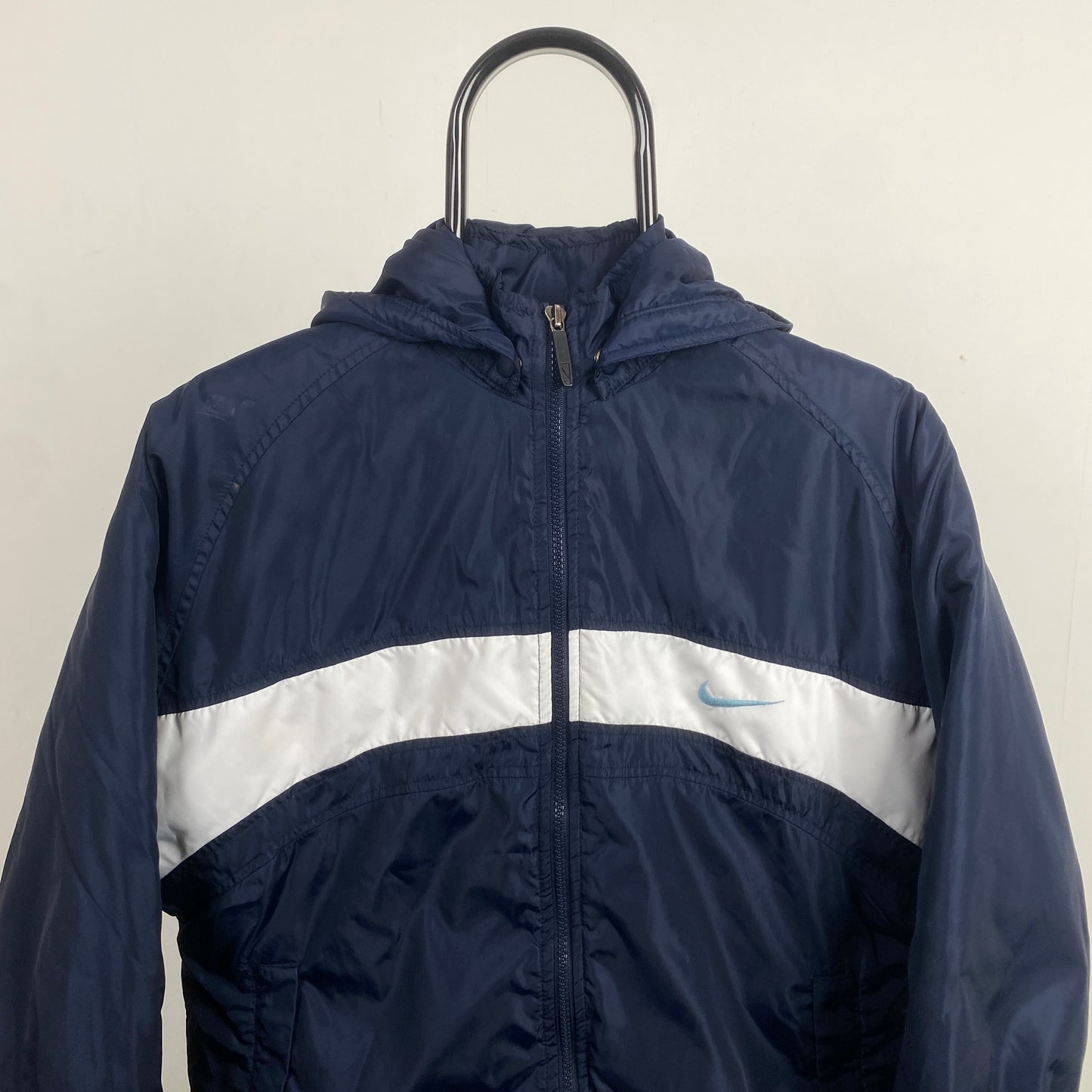 90s Nike Puffer Jacket Blue XS