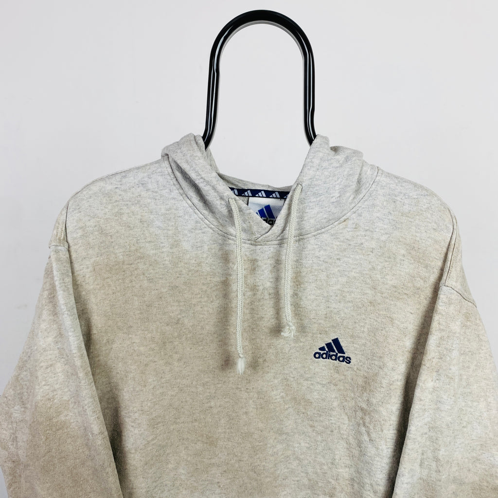 90s Adidas Bleached Hoodie Brown Small