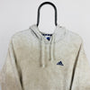 90s Adidas Bleached Hoodie Brown Small