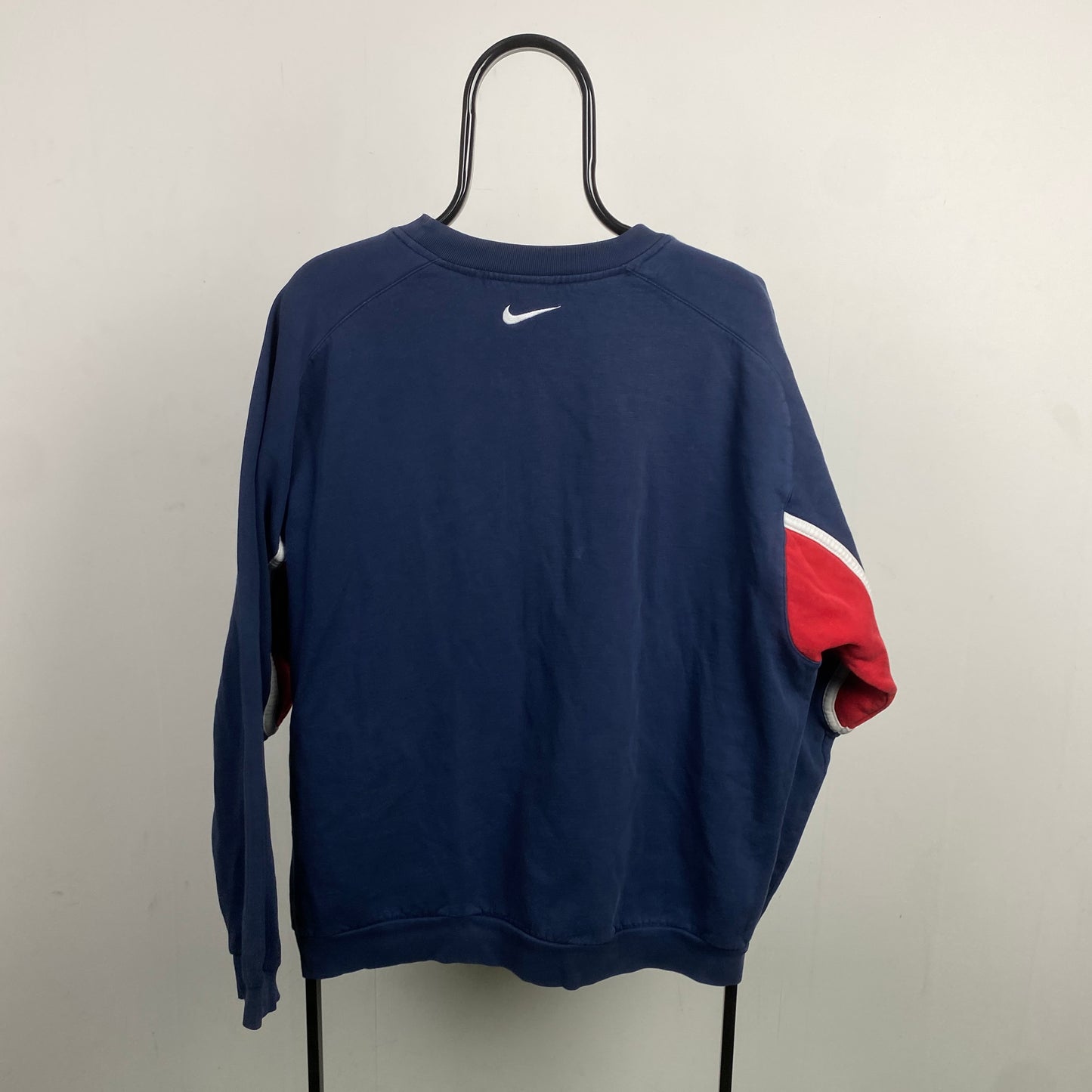 00s Nike Center Swoosh Sweatshirt Blue XL