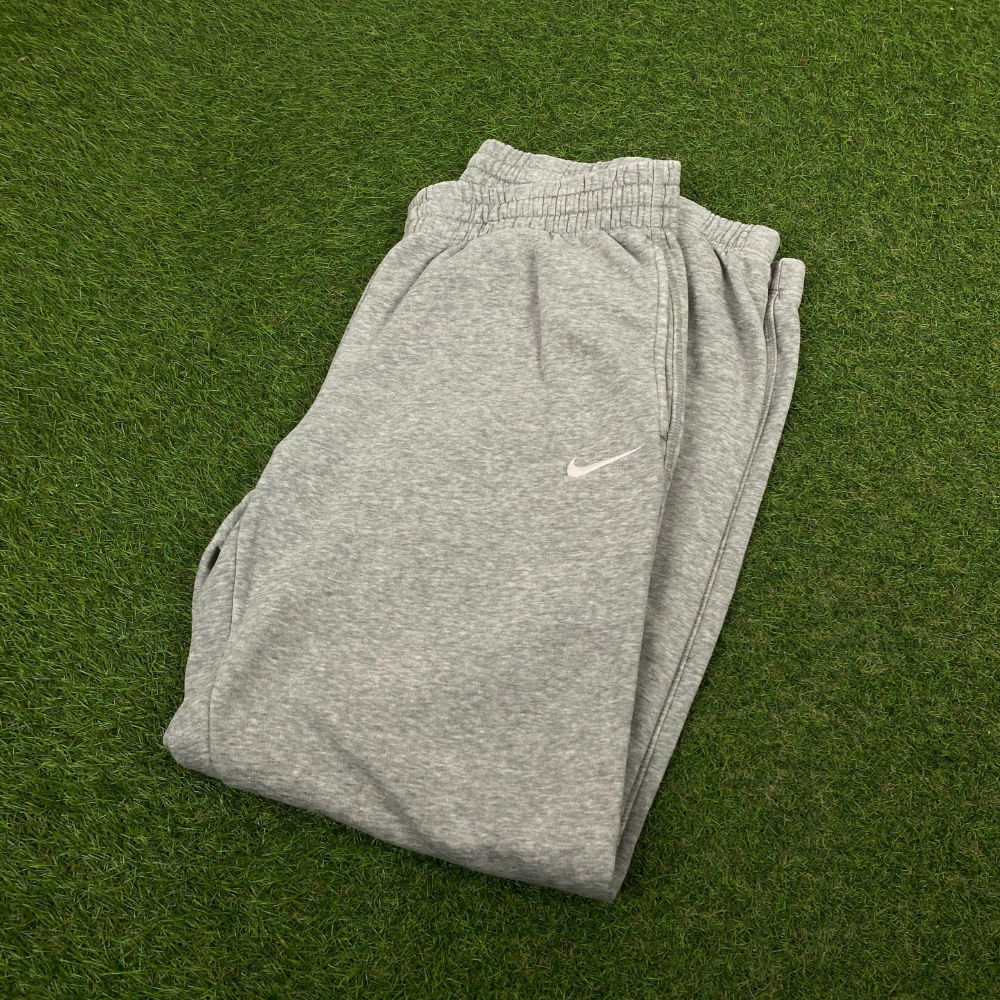 00s Nike Wide Leg Cotton Joggers Grey Small