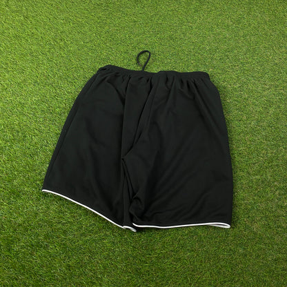 00s Adidas Football Shorts Black Medium