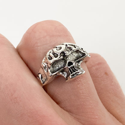 Retro Vintage Skull Ring Silver