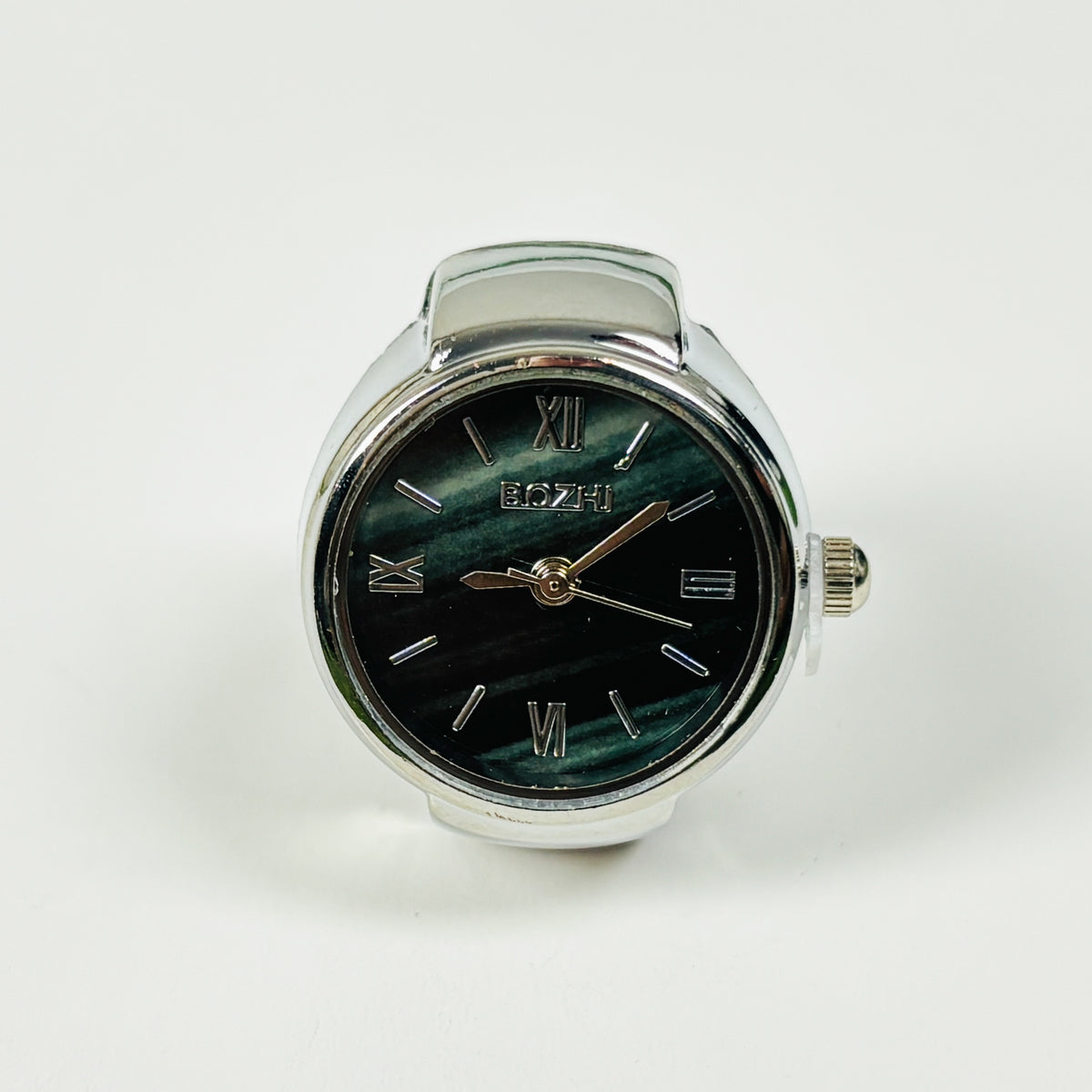 Vintage Watch Ring Midnight Black