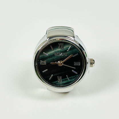 Vintage Watch Ring Midnight Black