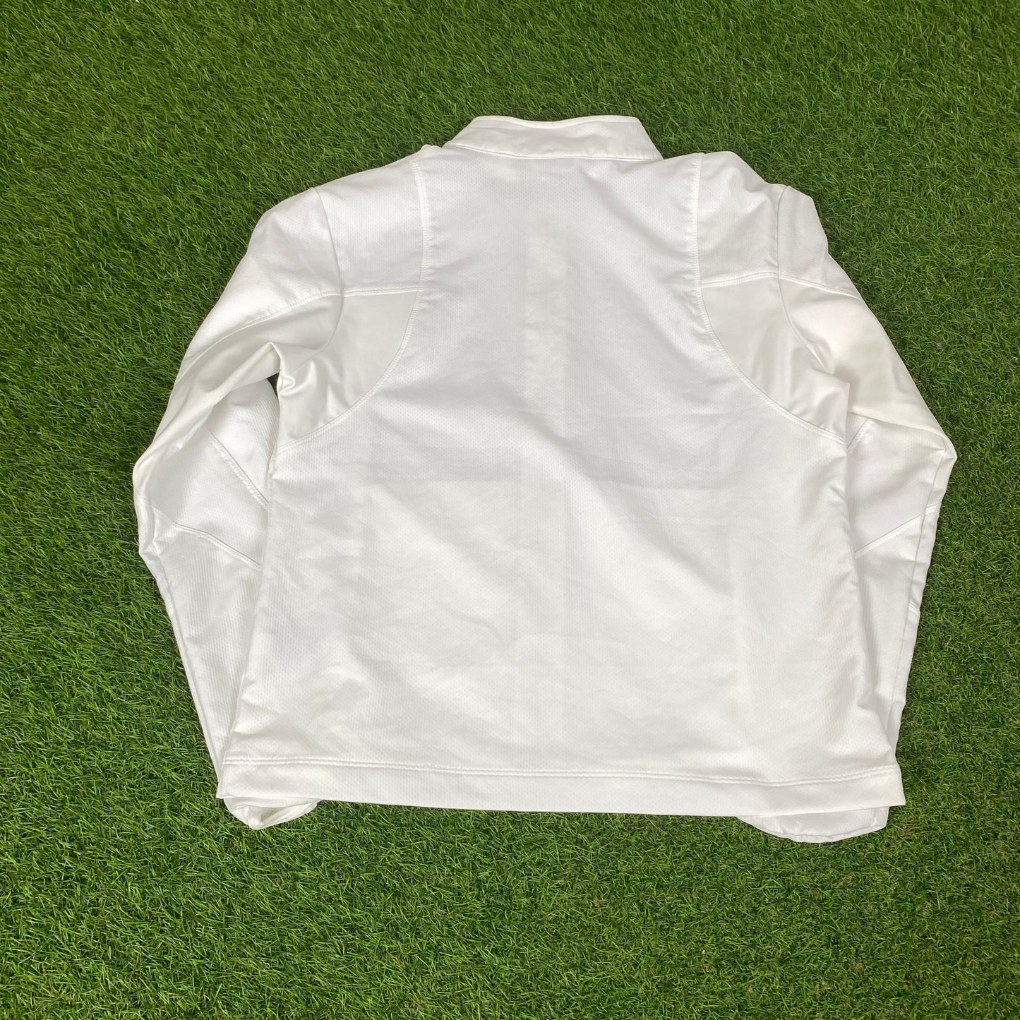 90s Nike Sphere Dry Windbreaker Jacket + Joggers Set White Womens Medium