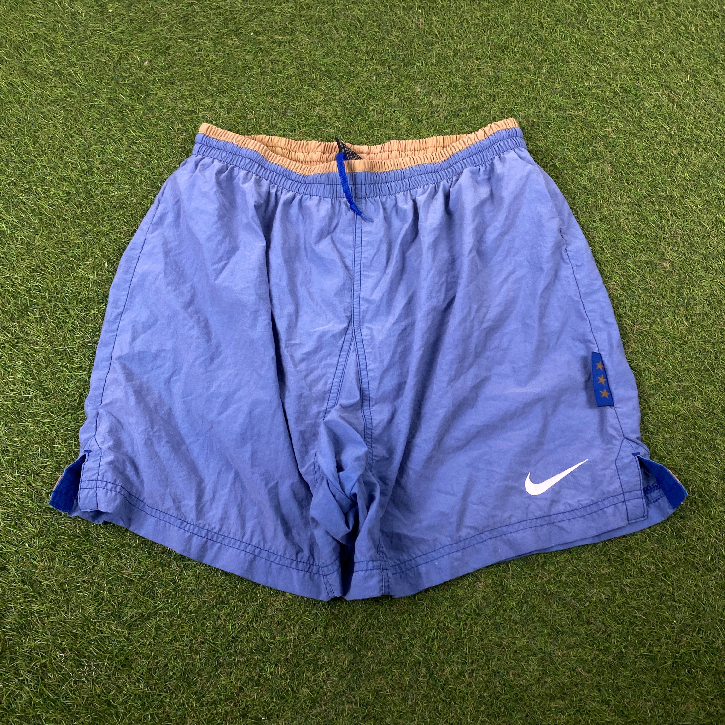 90s Nike Premier Shorts Blue Medium Clout Closet