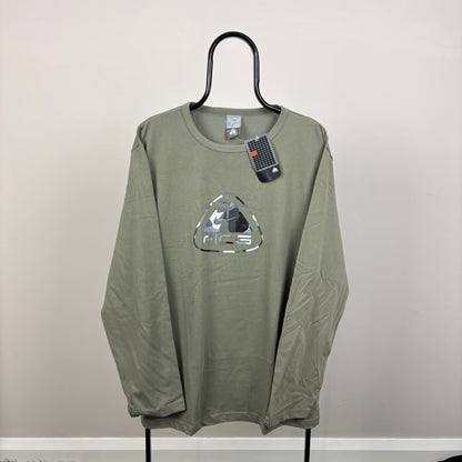 00s Nike ACG Long Sleeve T-Shirt Green XL