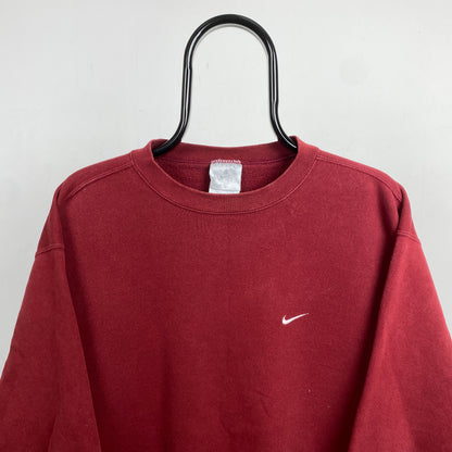 90s Nike Sweatshirt Red Large