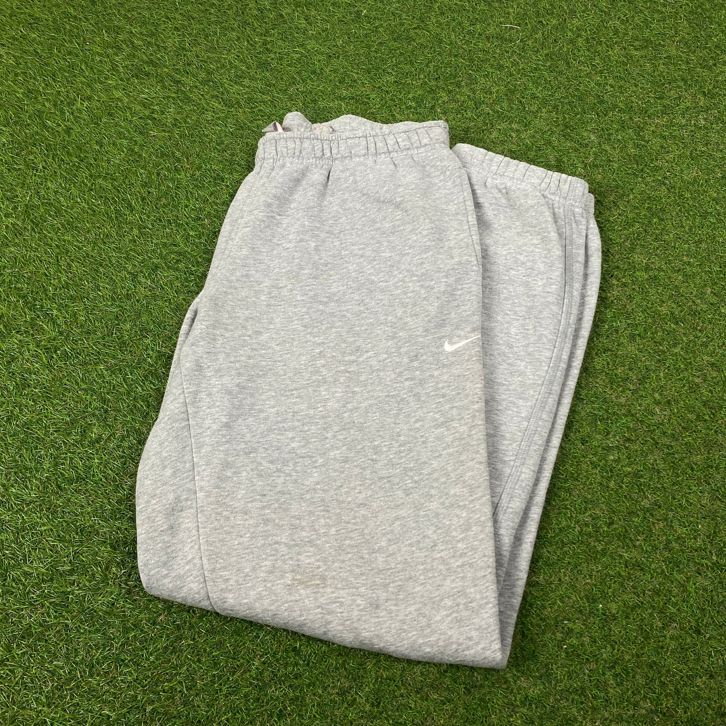 00s Nike Wide Leg Cotton Joggers Grey Small