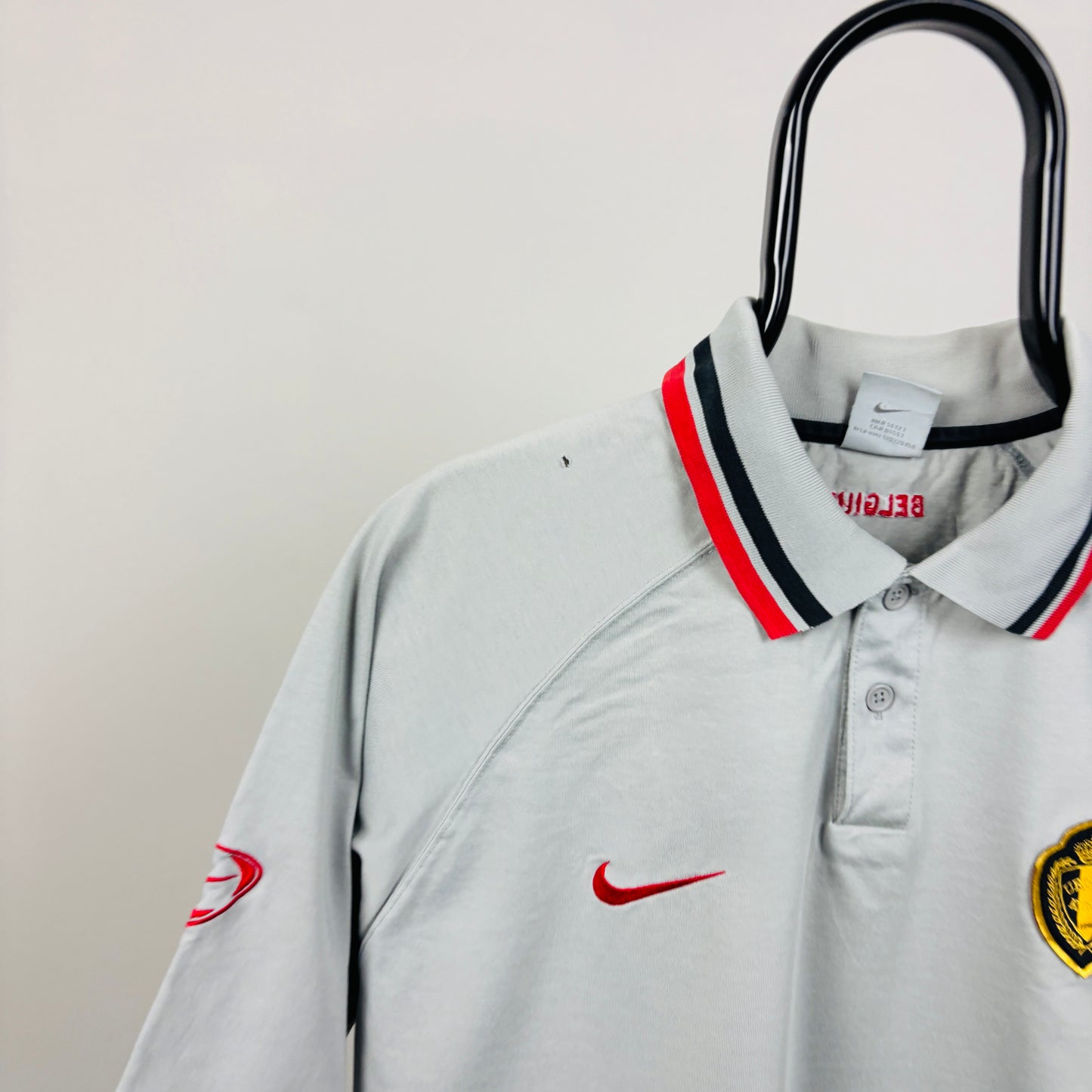 00s Nike Belgium Football Shirt T-Shirt Grey XL