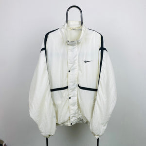 90s Nike Windbreaker Jacket White XL