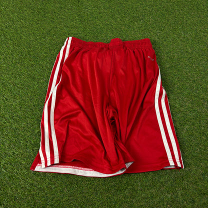 00s Adidas Bayern Munich Football Shorts Red Medium