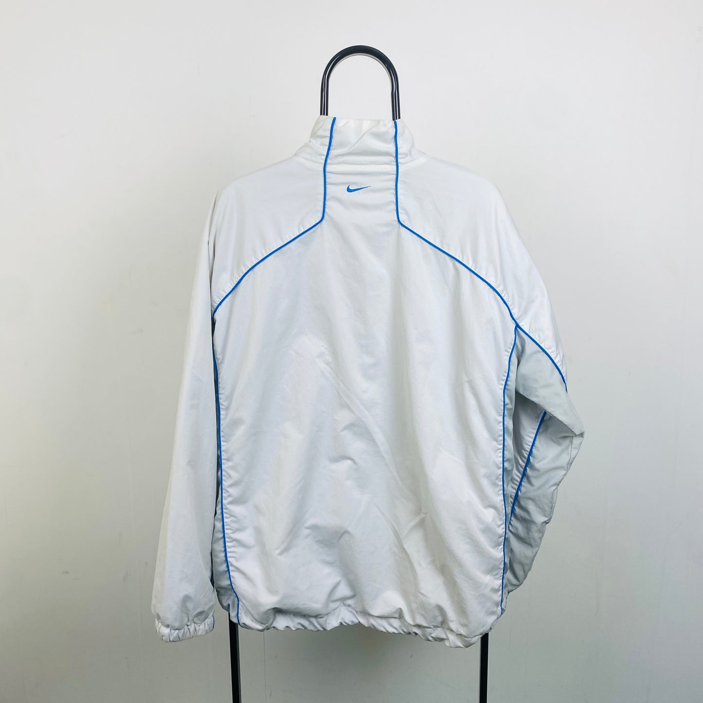 00s Nike Tn Air Fleece Windbreaker Jacket White Large