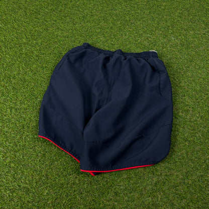 00s Umbro England Football Shorts Blue Small