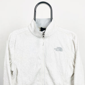 Retro The North Face Fleece Sweatshirt White Small