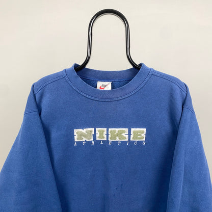 90s Nike Sweatshirt Blue Medium