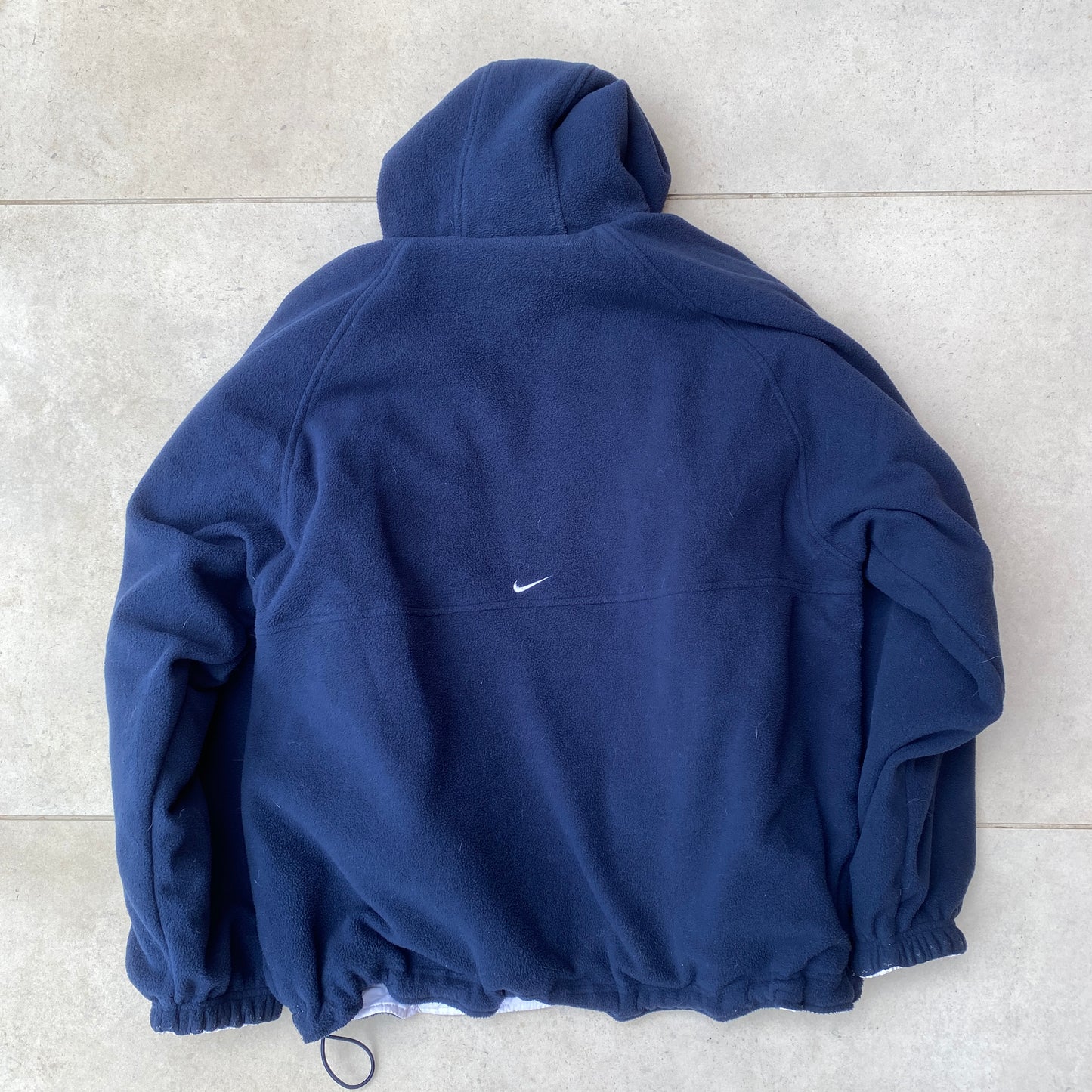 90s Nike Reversible Sidewinder Fleece Jacket Blue White Medium