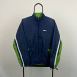 90s Nike Windbreaker Jacket Green Small