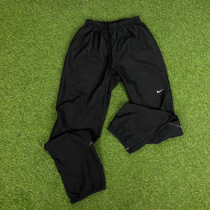 90s Nike Windbreaker Jacket + Joggers Set Grey Small