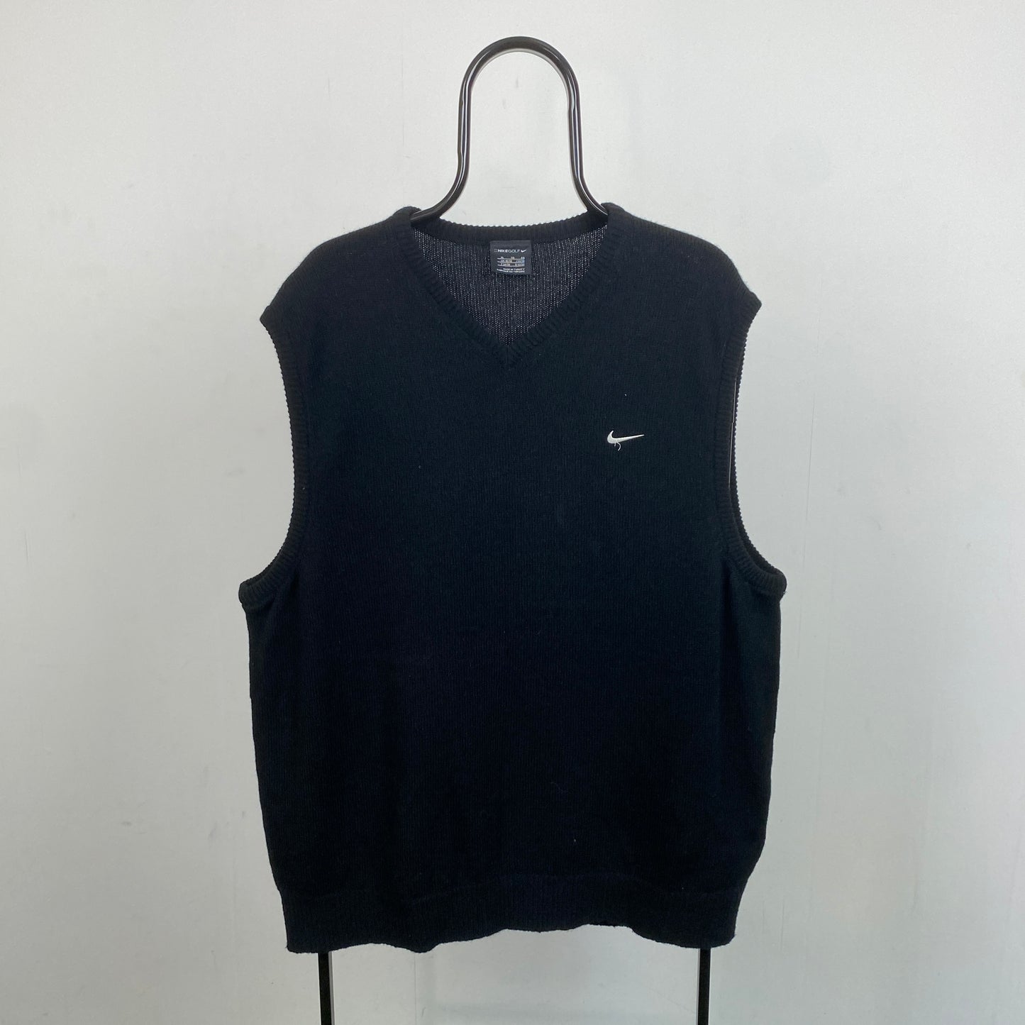 00s Nike Golf Sweater Vest Sweatshirt Black XL