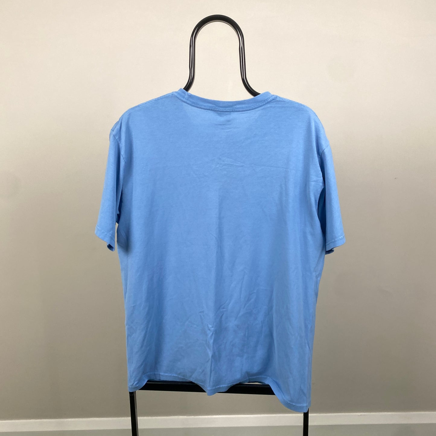 Retro 00s Stussy T-Shirt Baby Blue Medium