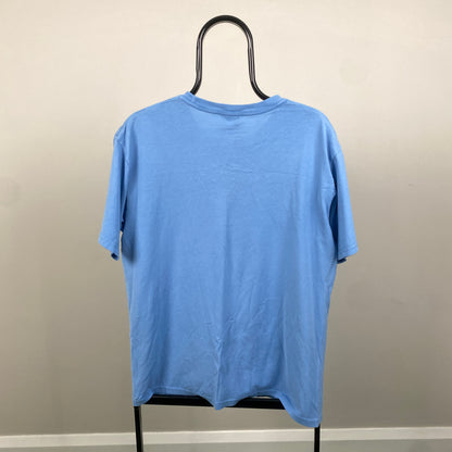 Retro 00s Stussy T-Shirt Baby Blue Medium